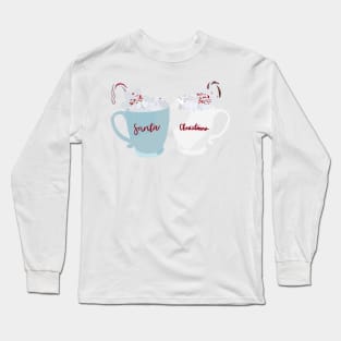 santa christmas mugs Long Sleeve T-Shirt